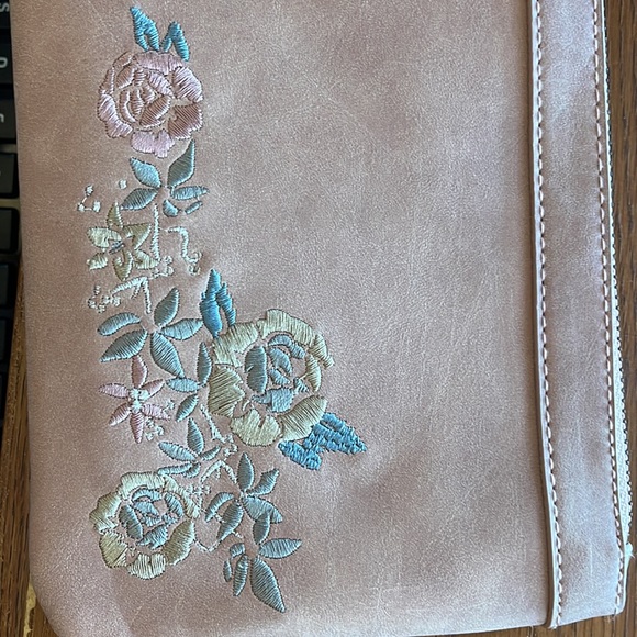 Ruff Hewn Rose embellished wristlet - Picture 3 of 5